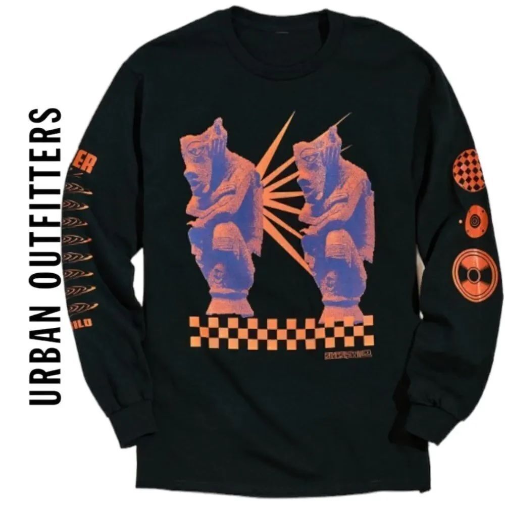 NEW RIVERISWILD Urban Outfitters UO Contemplate Long Sleeve Shirt Tee L XL